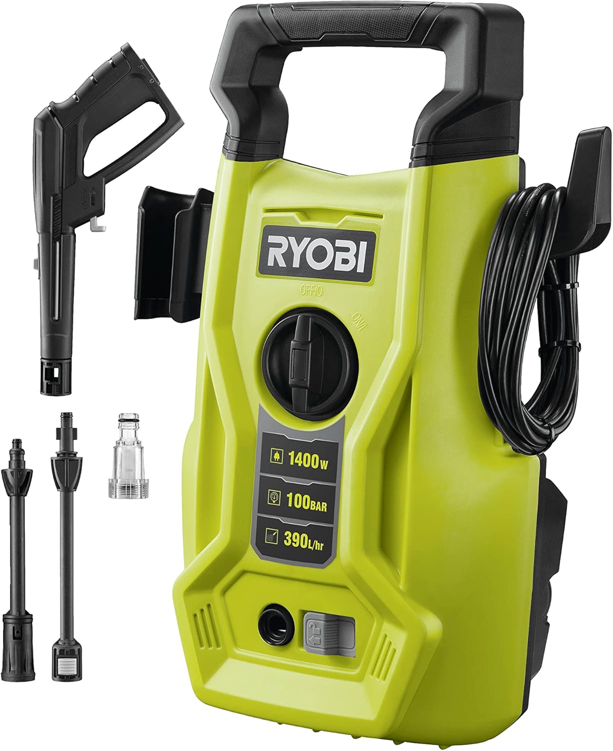 RYOBI - Nettoyeur haute pression compact 100 bars 1400W - RY100PWA