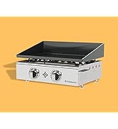 Plancha Gaz Emaillée 2 Feux 5 kw - Anti-adhésive et nettoyage facile - Vivaplancha modèle GASPACHO