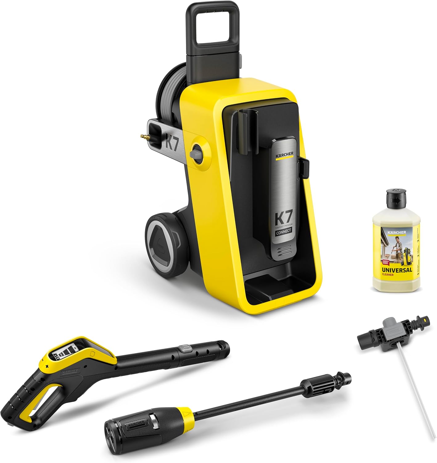 Kärcher - K 7 Premium Connect - 180 bars, 600 l/h - Enrouleur, appli contrôle