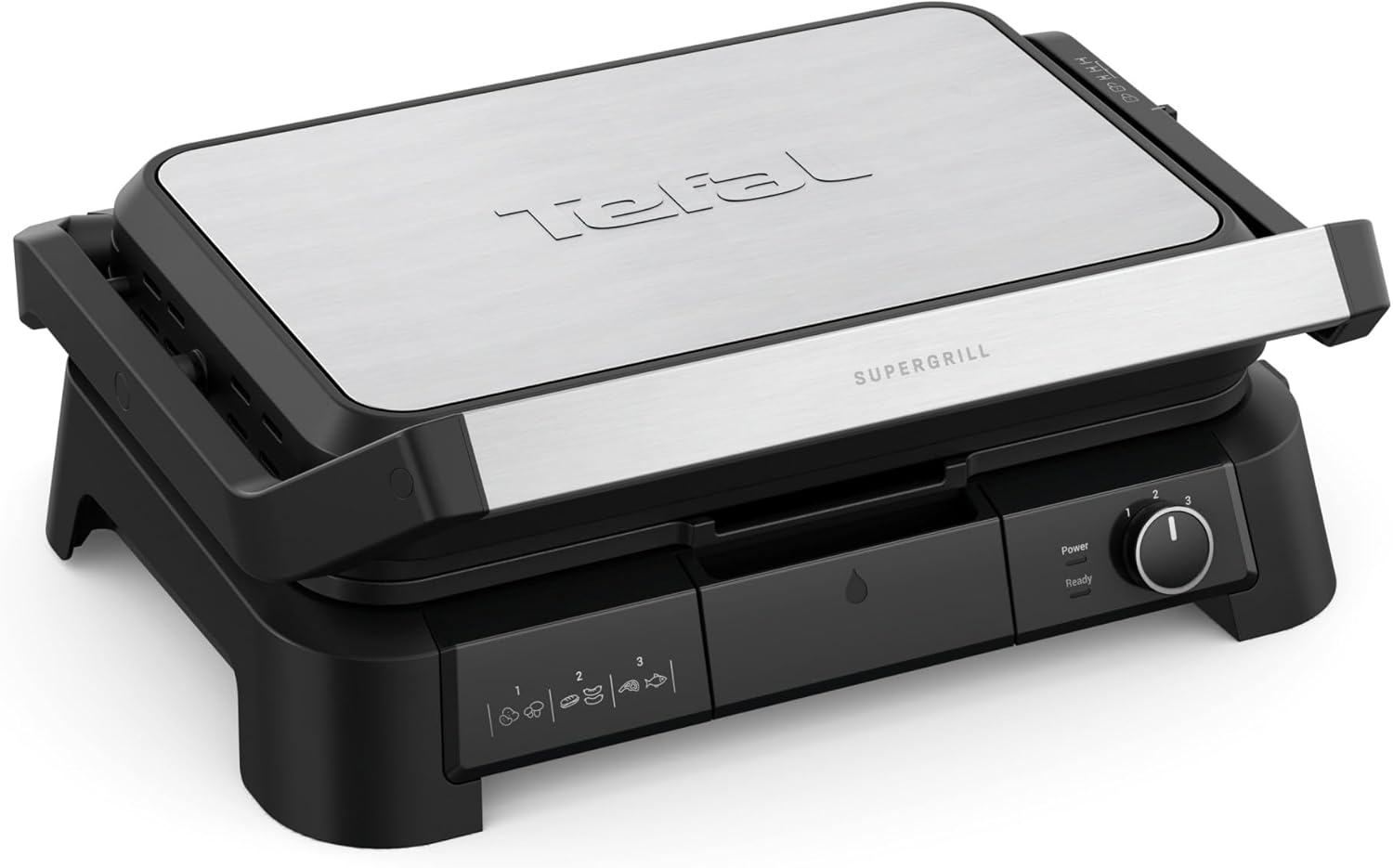 Tefal - SuperGrill 3-en-1 XL - Surface XL - Thermostat réglable, 2200W - GC520DE0