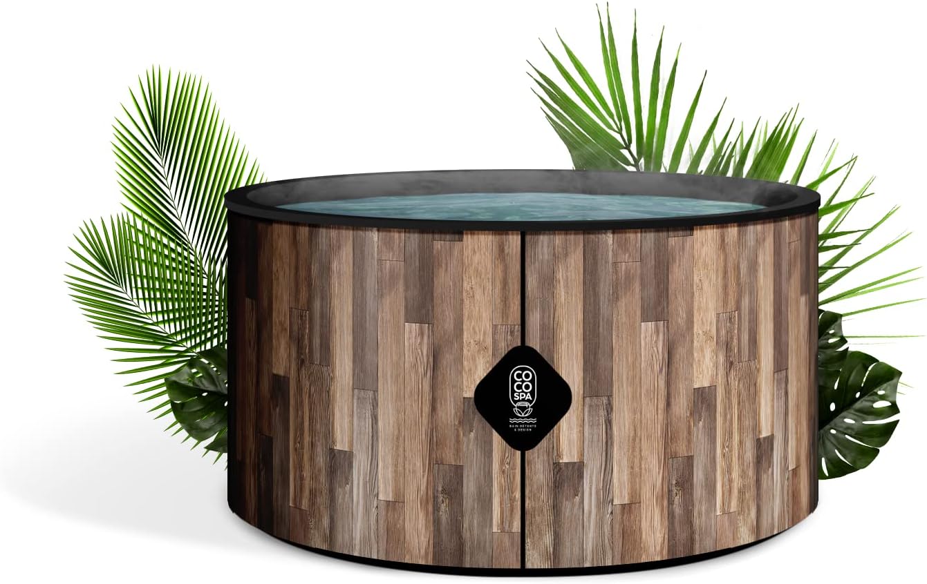 COCO SPA Nordik Spa Gonflable - 150 cm de diamètre - 800 litres - Moteur 2240 W - 2 à 4 Personnes - Massage 140 Jets