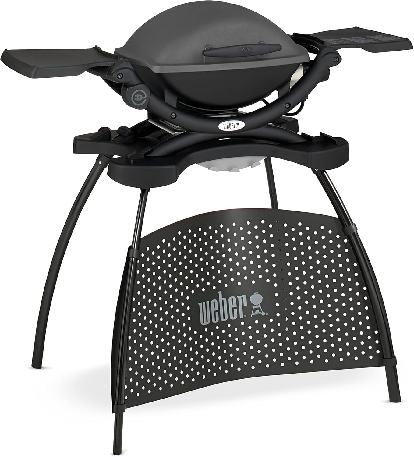 Weber - Q 1400 série - 43x32 cm - grille fonte, bac amovible, cordon 1,80 m, noir