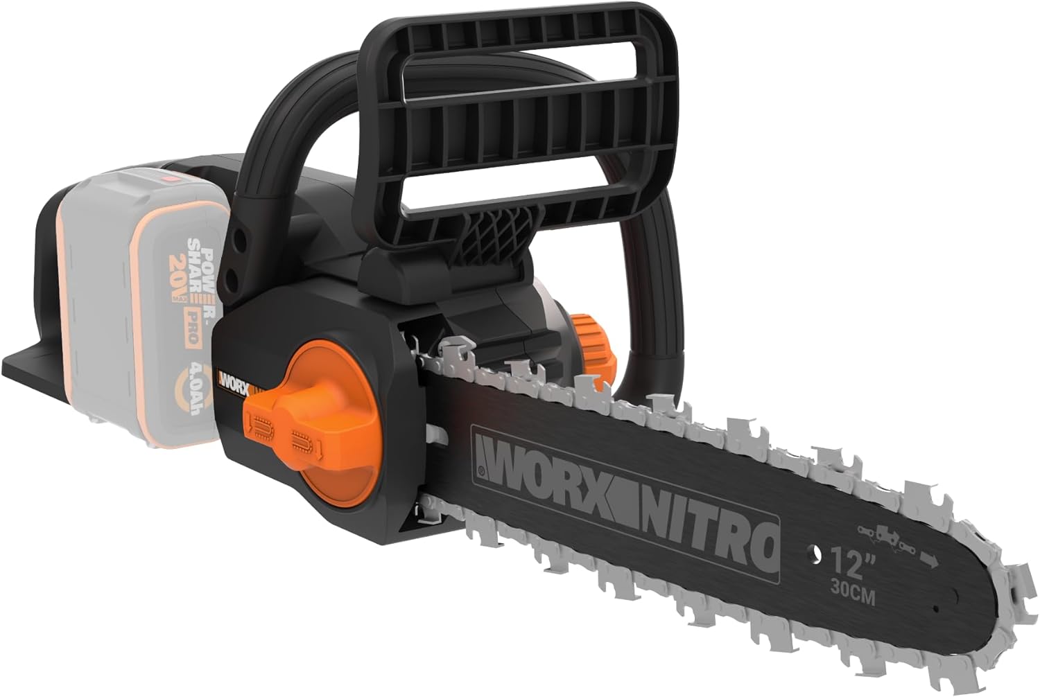 WORX - tronçonneuse sans fil 20V, guide 30cm, moteur brushless, WG350E.9