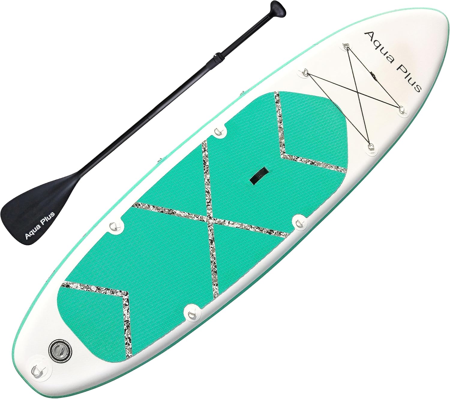 Aqua Plus - SUP gonflable 15cm - pagaie, pompe, sac, adulte