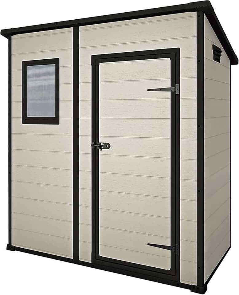 Keter - Manor Pent 64 - 1,8m² - abri de jardin beige robuste