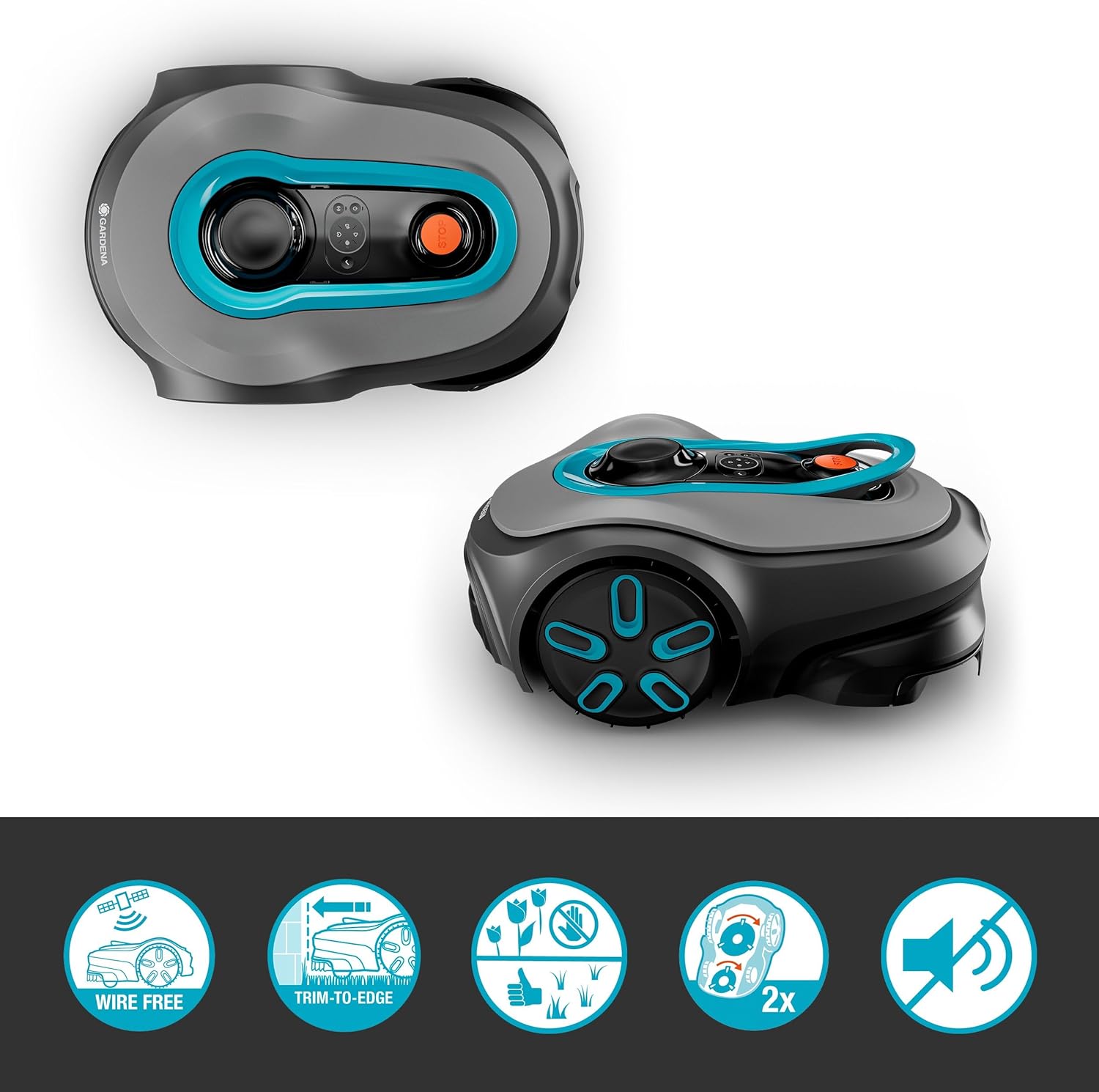 Gardena - Smart SILENO Free Set - 800m² - tondeuse robot silencieuse, sans fil, intelligente, sans fil périphérique - 19