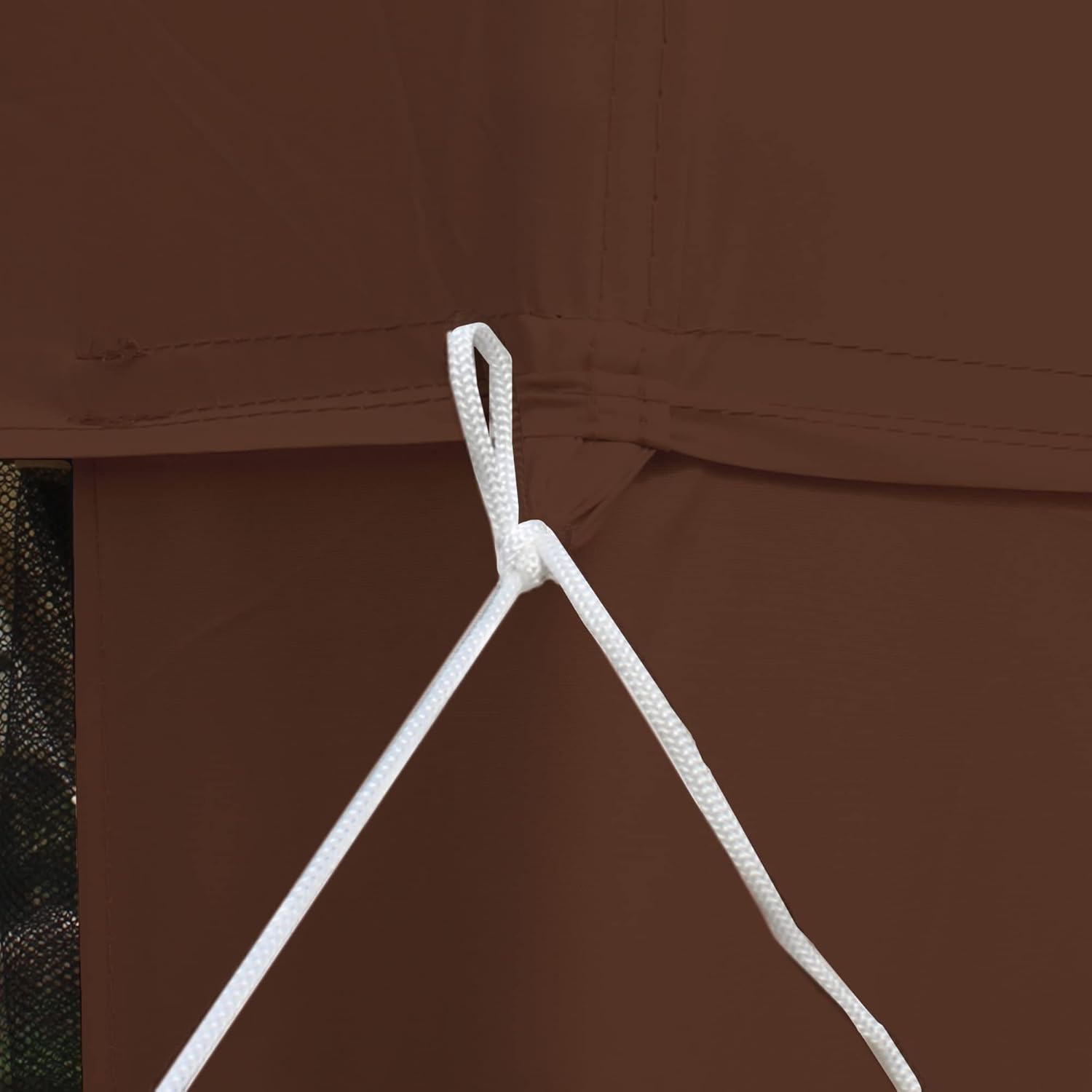 Outsunny - Tonnelle Barnum Jardin - 3x3m - double toit, 4 moustiquaires amovibles