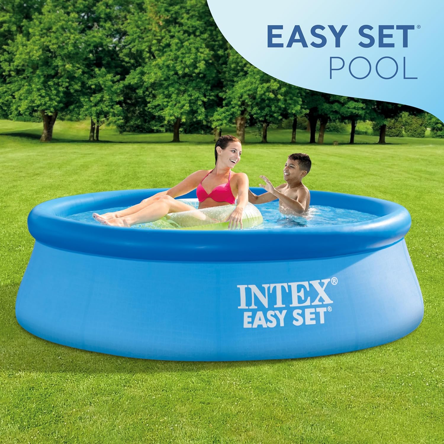 Intex - Easy Set Piscine autoportante - 244x244x76 cm - 2400L - 28110NP