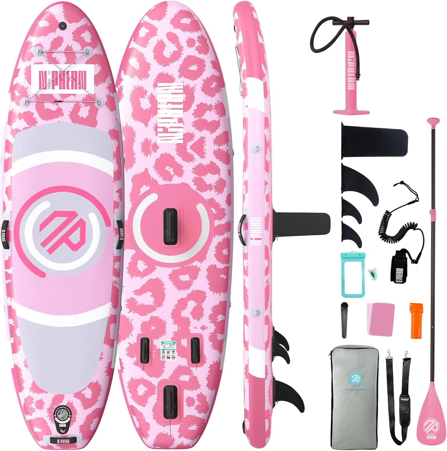 Niphean - paddle gonflable adulte, siège, ultraléger, stabiltrac, antidérapant, yoga -