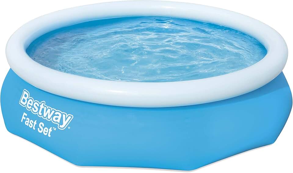 Bestway 57266 Piscine Hors Sol Fast Set diamètre 305 x 76 cm Effet Pierres