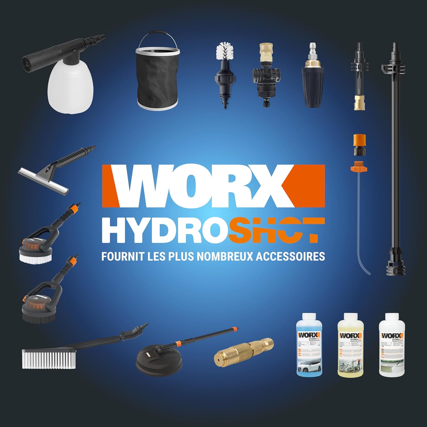 WORX - Hydroshot série 20V - sans fil, brushless, 4Ah, mobile WG633E