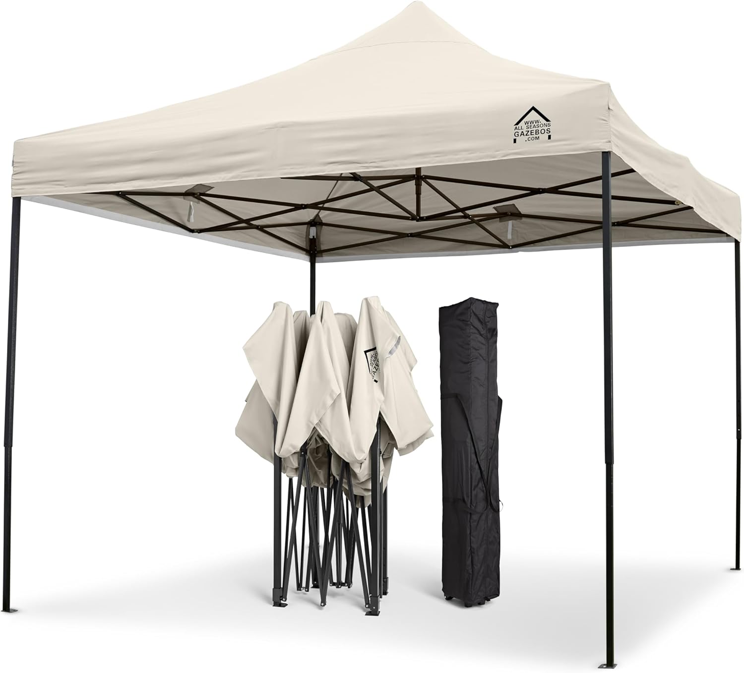 All Seasons Gazebos - Tonnelle pliante série premium - 3x3m - étanche, parois latérales, accessoires, haute qualité