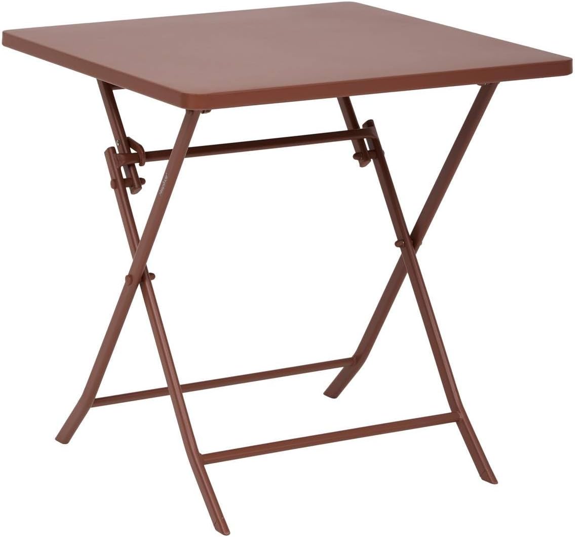 Hespéride - Greensboro - 2 places 70x70cm - table pliante acier acajou