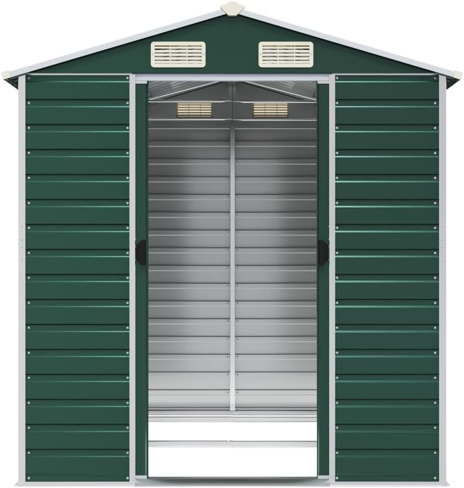 Abri de jardin - acier galvanisé - 191x215x198 cm - rangement outils ZEYUAN
