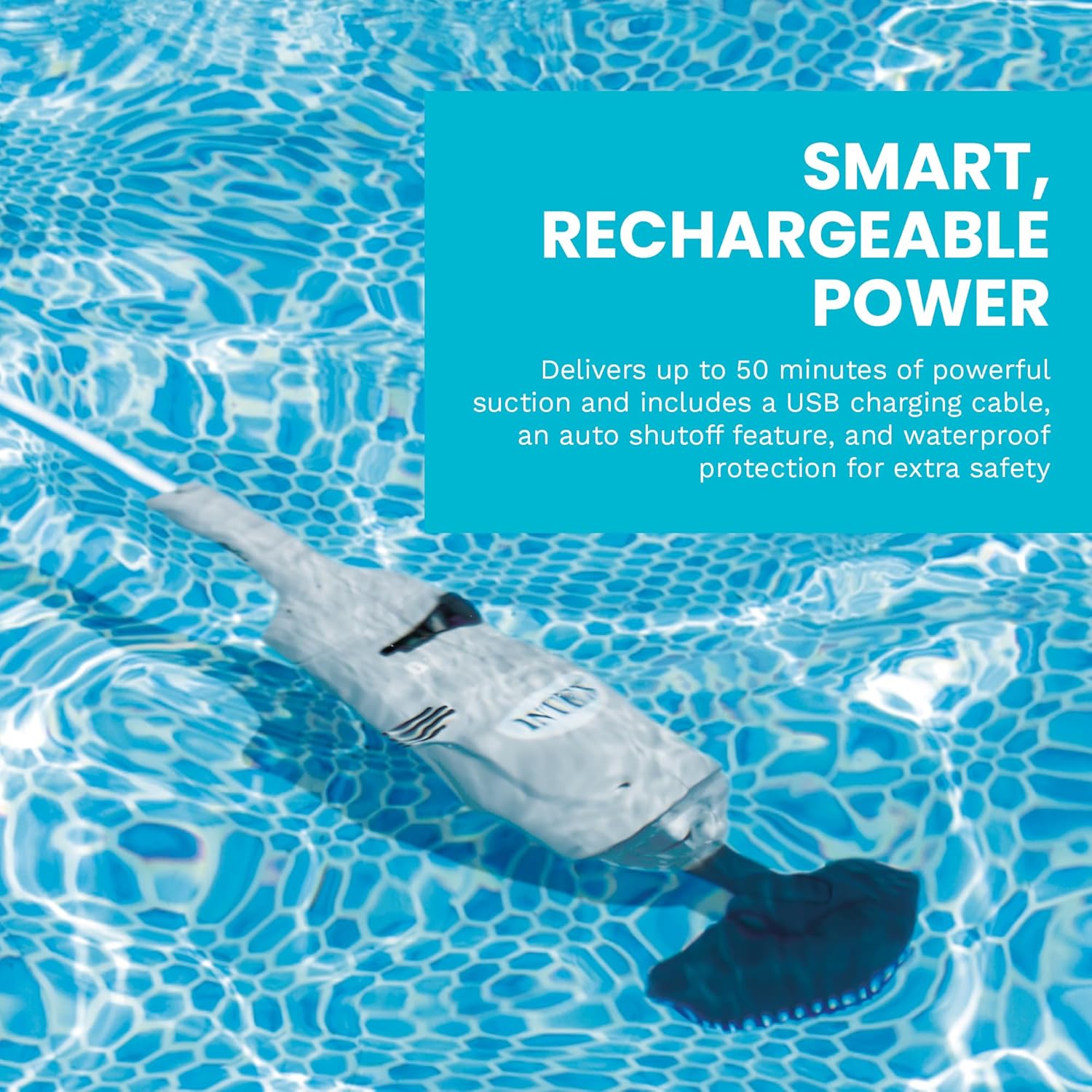 Intex - aspirateur à main rechargeable - gris - fonctionnalité pool cleaning - 28620EP