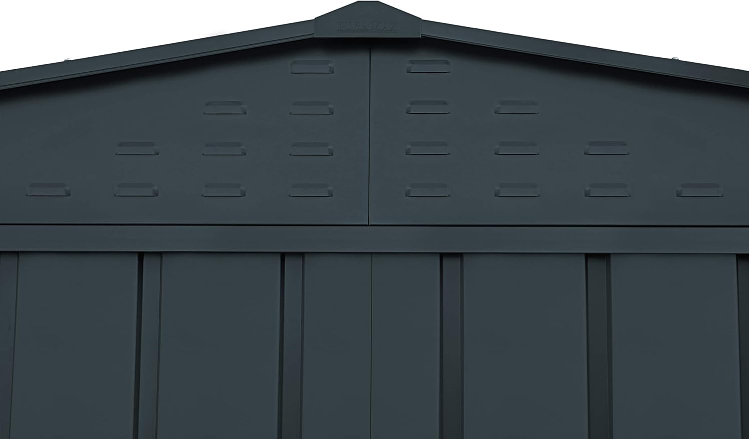 Duramax TOP Shed 6 x 4 (2.17 m²) Abri de jardin en métal, fabriqué en acier galvanisé, structure de toit renforcée, abri de jardin en métal sans entretien et résistant aux intempéries, Anthracite