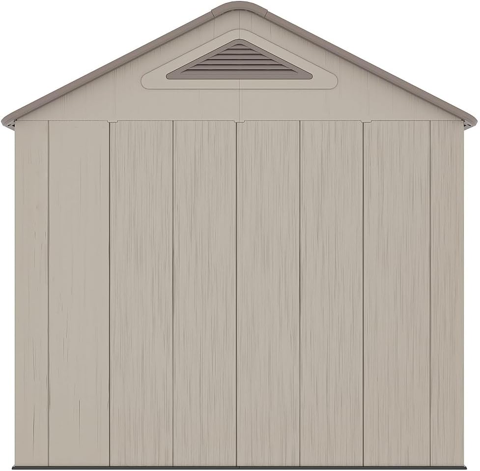 Vente-unique - Abri de Jardin Beige/Marron 9,5m² résine, plancher, ép. 22mm ANTEVA