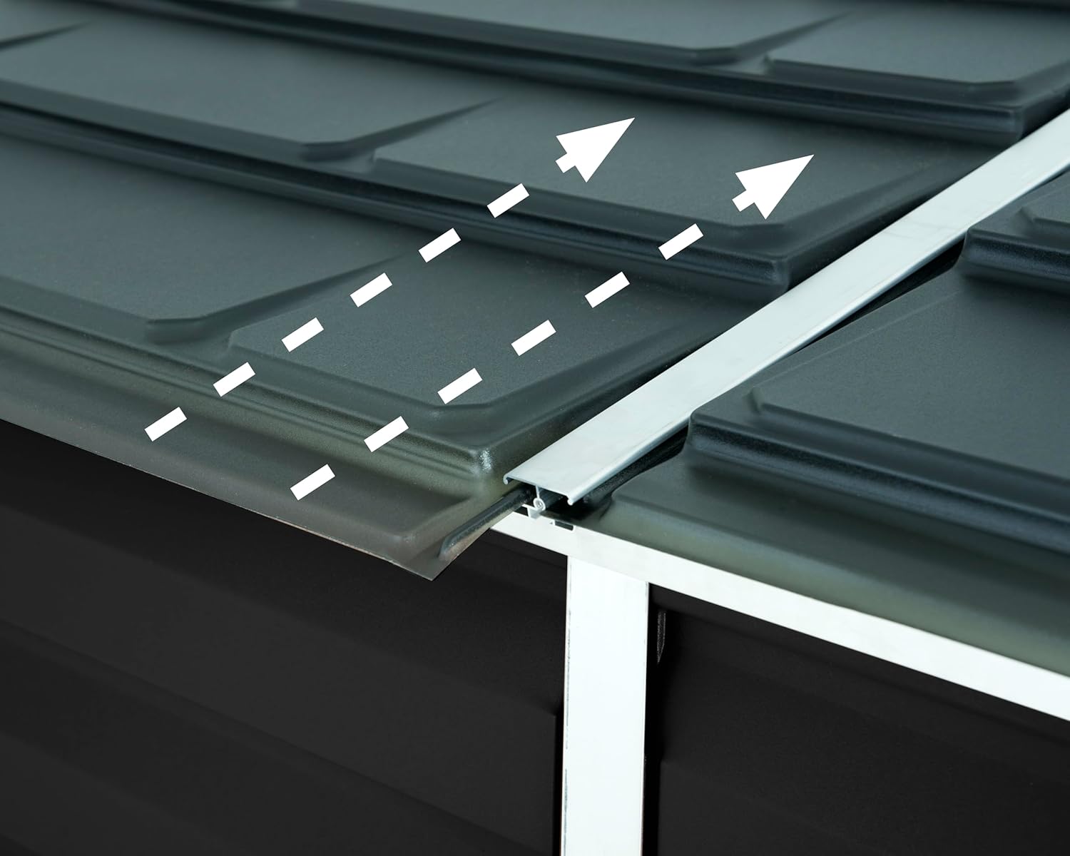 Palram - Canopia Skylight Pent - 2.1m² - alu & polycarbonate gris