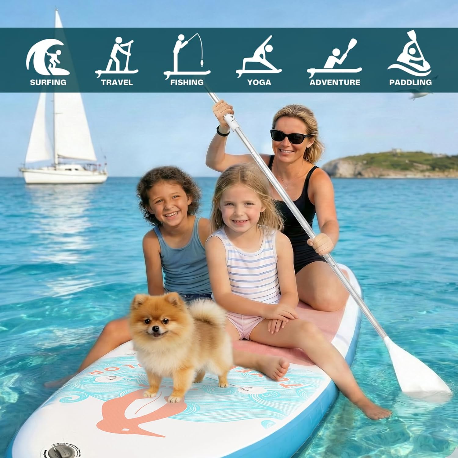 Tuxedo Sailor - SUP gonflable adulte 320cm - stable, kit complet