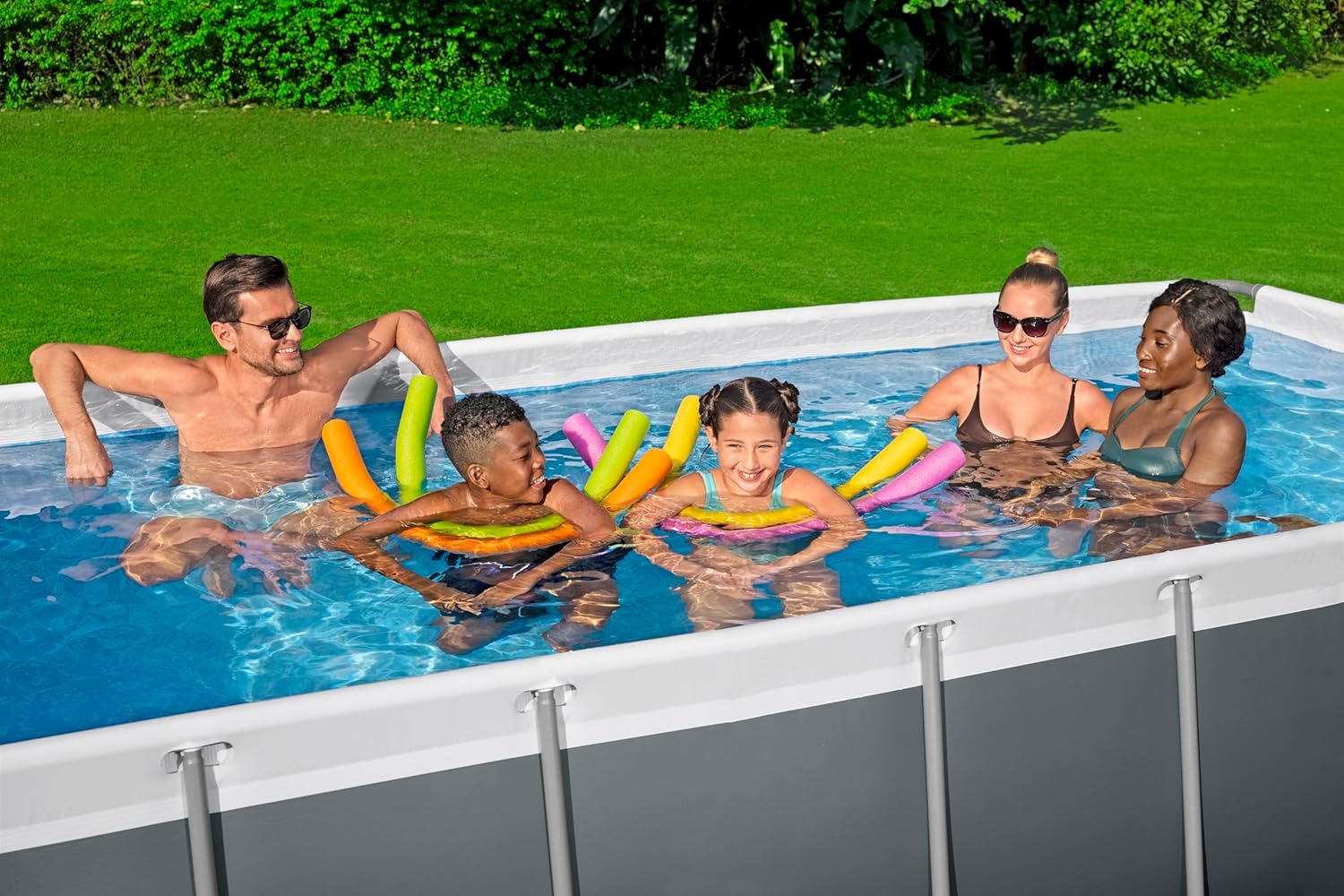 Bestway Steel Pro Max Kit Piscine Hors Sol - 404 cm x 201 cm x 100 cm - Gris