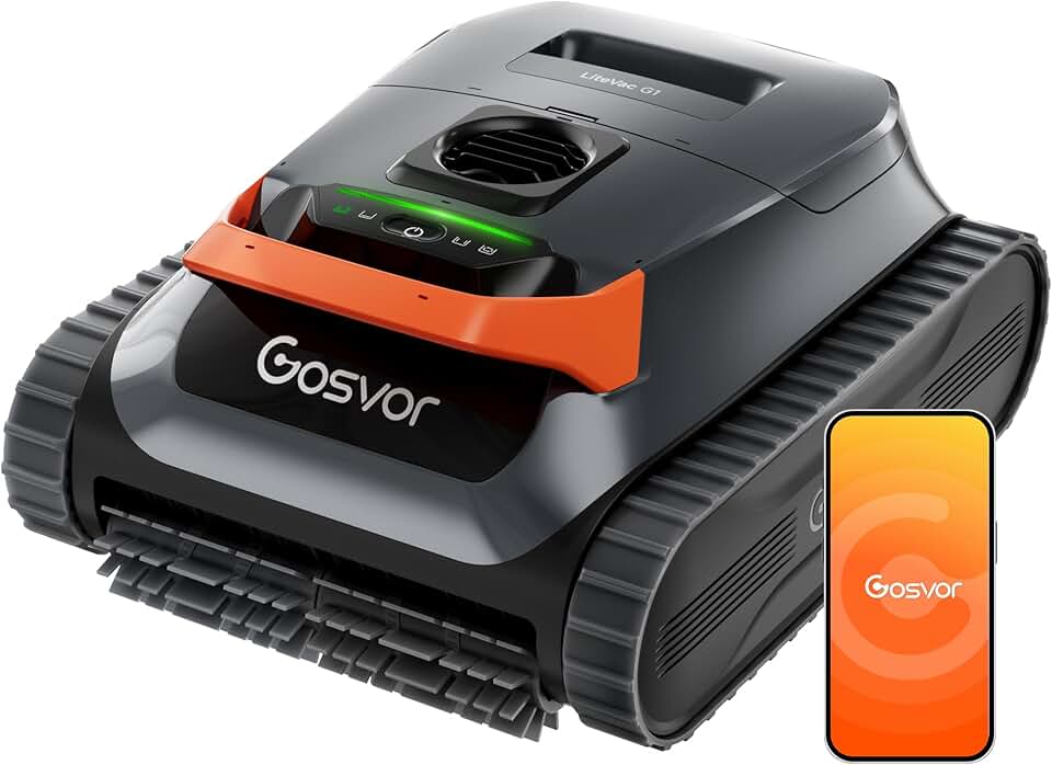 Gosvor - LiteVac G1 - 6,9kg, 200m² - 200min, double filtration, app - 2026