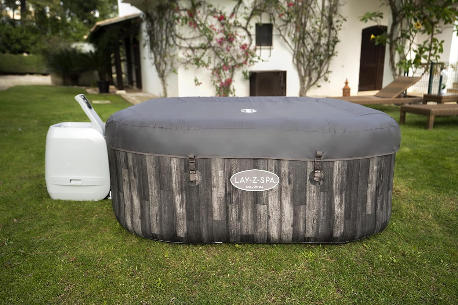 BESTWAY Spa Gonflable carré Lay-Z-Spa Majorca Hydrojet Pro 4-6 Personnes