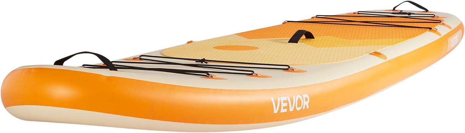 VEVOR Paddle Gonflable, Planche à pagaie Debout Sup, Ultra-légère, avec Accessoires de Pompe, pagaie, aileron, Sac à Dos, Laisse de Cheville, Sangle