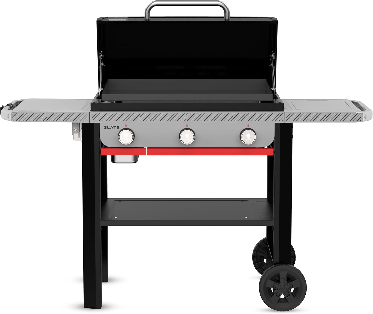 Weber - Plancha Premium - 71 cm - 3 brûleurs, surface émaillée, chaleur homogène, GPD71