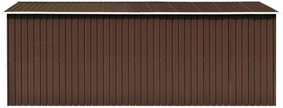 Générique Abri de Jardin 257x489x181 cm Métal Marron,Maison & Jardin, Pelouses & Jardins, Vie en extérieur, Structures extérieures, Cabanes & abris de Jardin, Brun (Poids 105.6KG)
