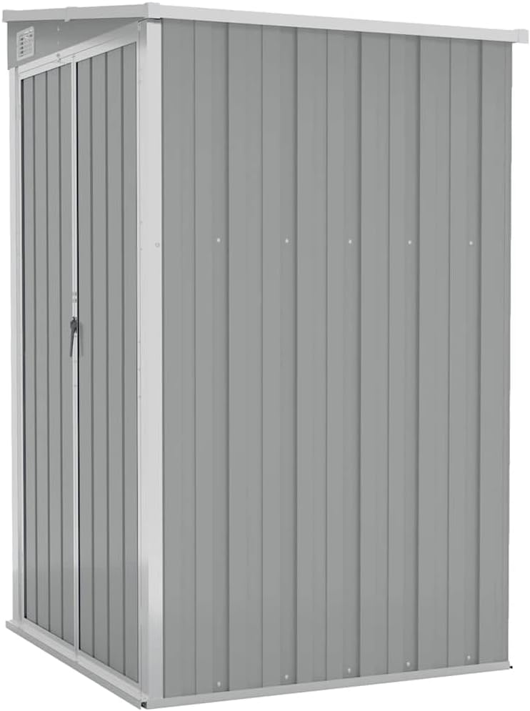 Générique Remise de Jardin Murale Gris 118x100x178 cm Acier galvanisé,Structures extérieures, Cabanes & abris de Jardin,316218