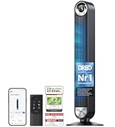 Dreo Smart Ventilateur tour silencieux avec refroidissement, 106 cm WiFi Alexa Tower, ventilation oscillante à 90 °