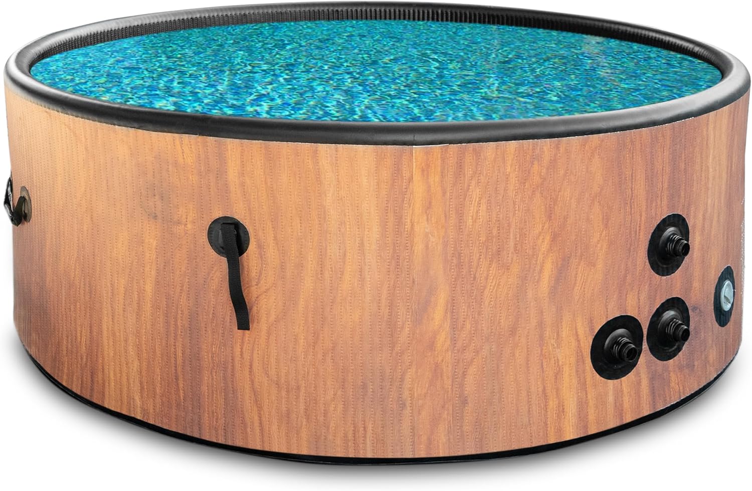 COIL - Spa gonflable 6 places DWF, aspect bois, hydromassage, gonflage rapide