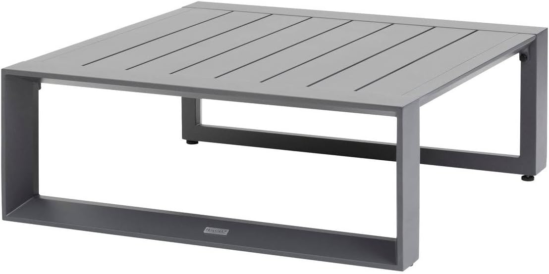 Hespéride - Allure Graphite - 79x79x30cm - Table basse jardin alu