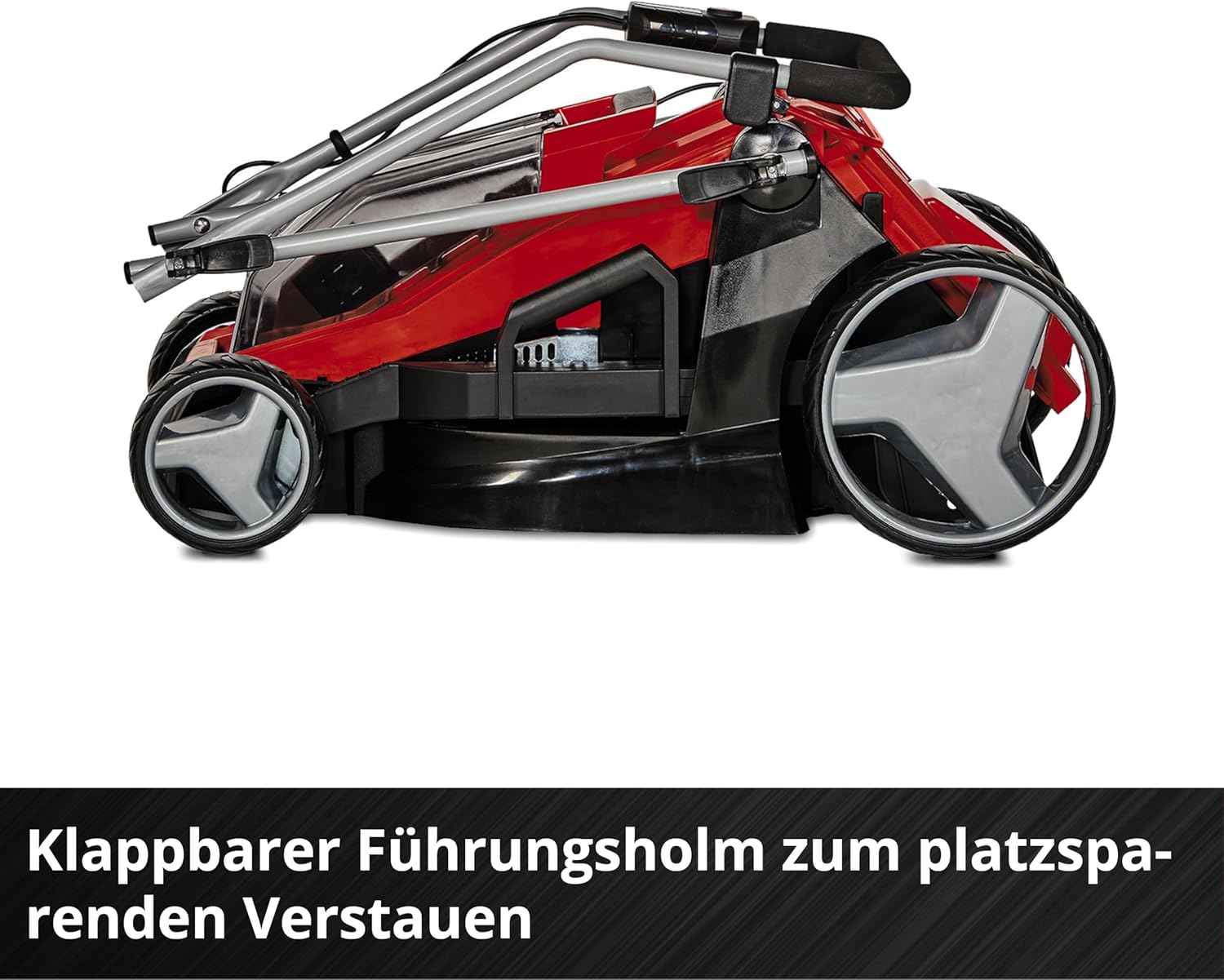 Einhell Tondeuse à Gazon sans Fil GE-CM 36/43 Li M-Solo PXC (36 V, Largeur de Coupe 43 cm, Jusqu’à 600 m², Moteur sans Charbon, Fonction Mulching, bac 63 L, Hauteur de Coupe 25-75 mm, sans Batterie)