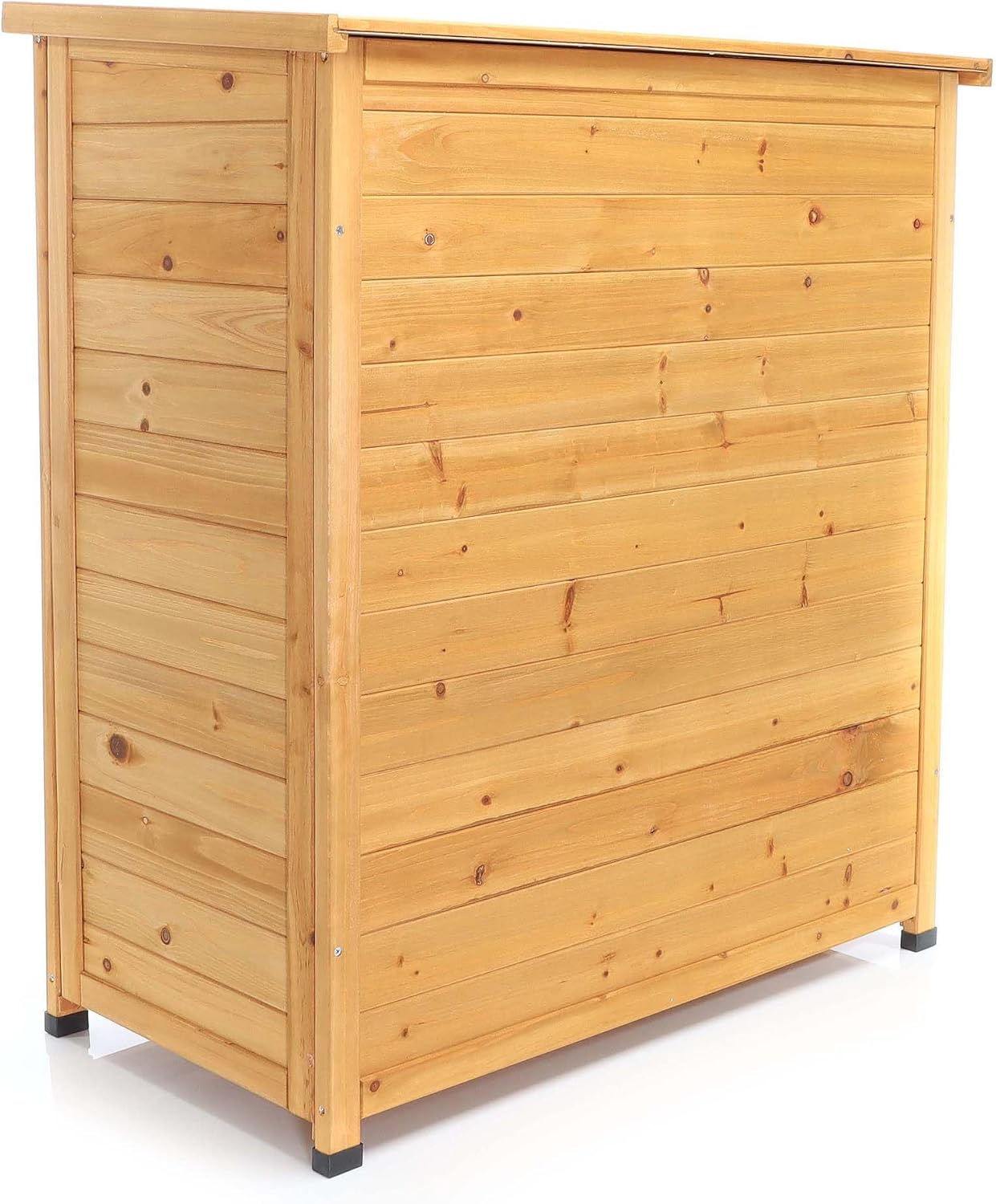 Wiltec Abri de Jardin – 870 x 465 x 916 mm – en Bois d’Épicéa – avec 2 Portes – Cabane Remise pour Rangement Outils pour Jardin, Terrasse & Balcon