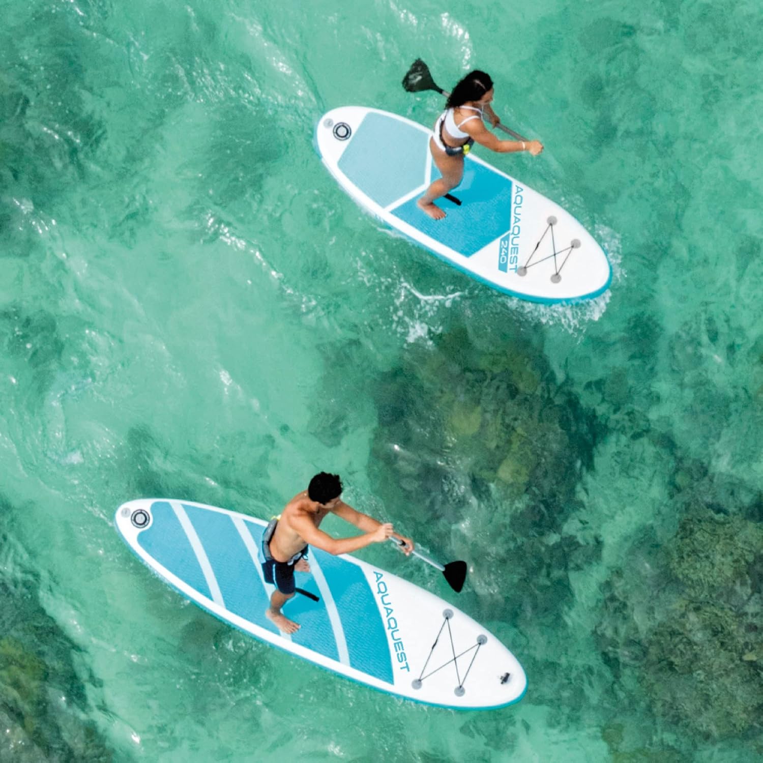 Intex - Aqua Quest 240 - 240 cm - kayak gonflable, 2 places, 68241NP