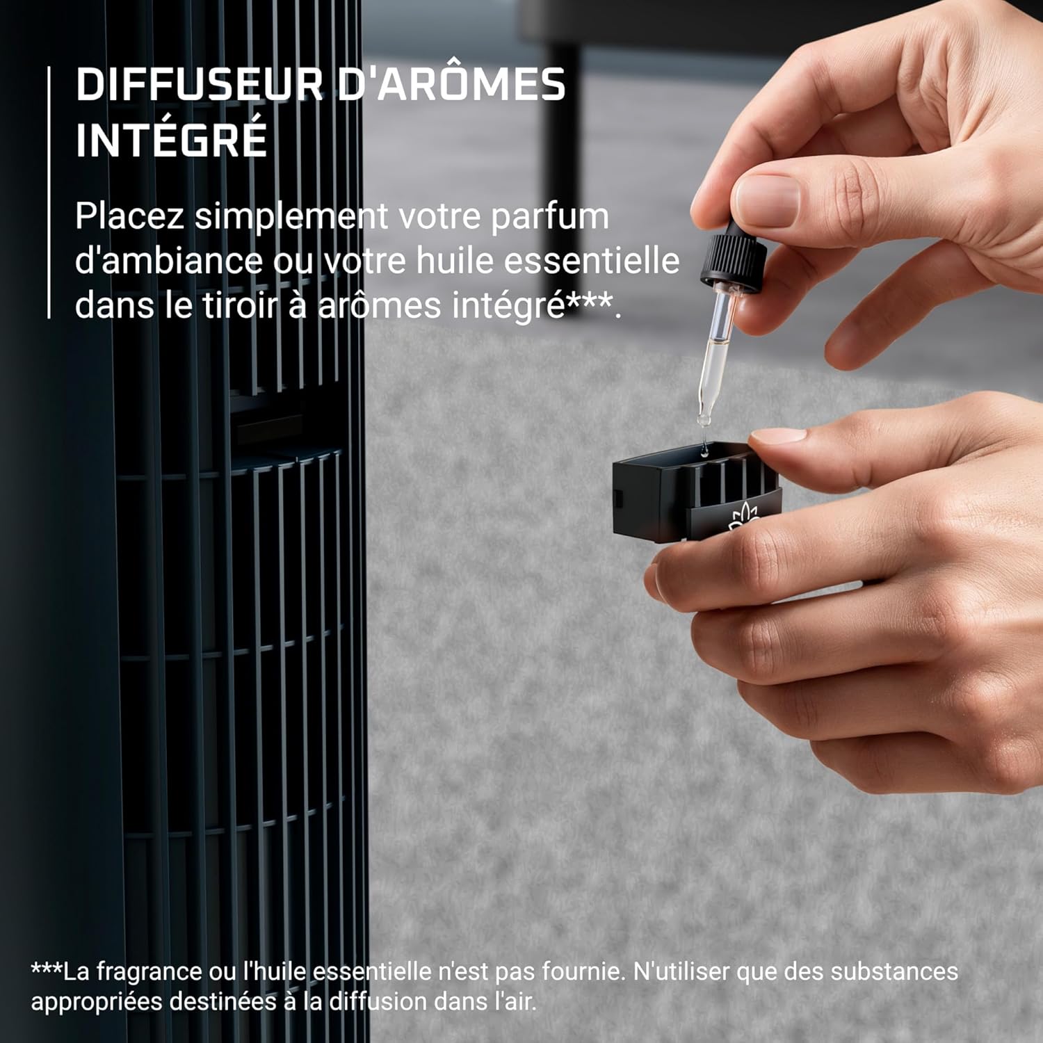 Rowenta - ventilateur tour Eole Silence Force - format compact - rafraîchissement puissant, silencieux, économie d'énerg