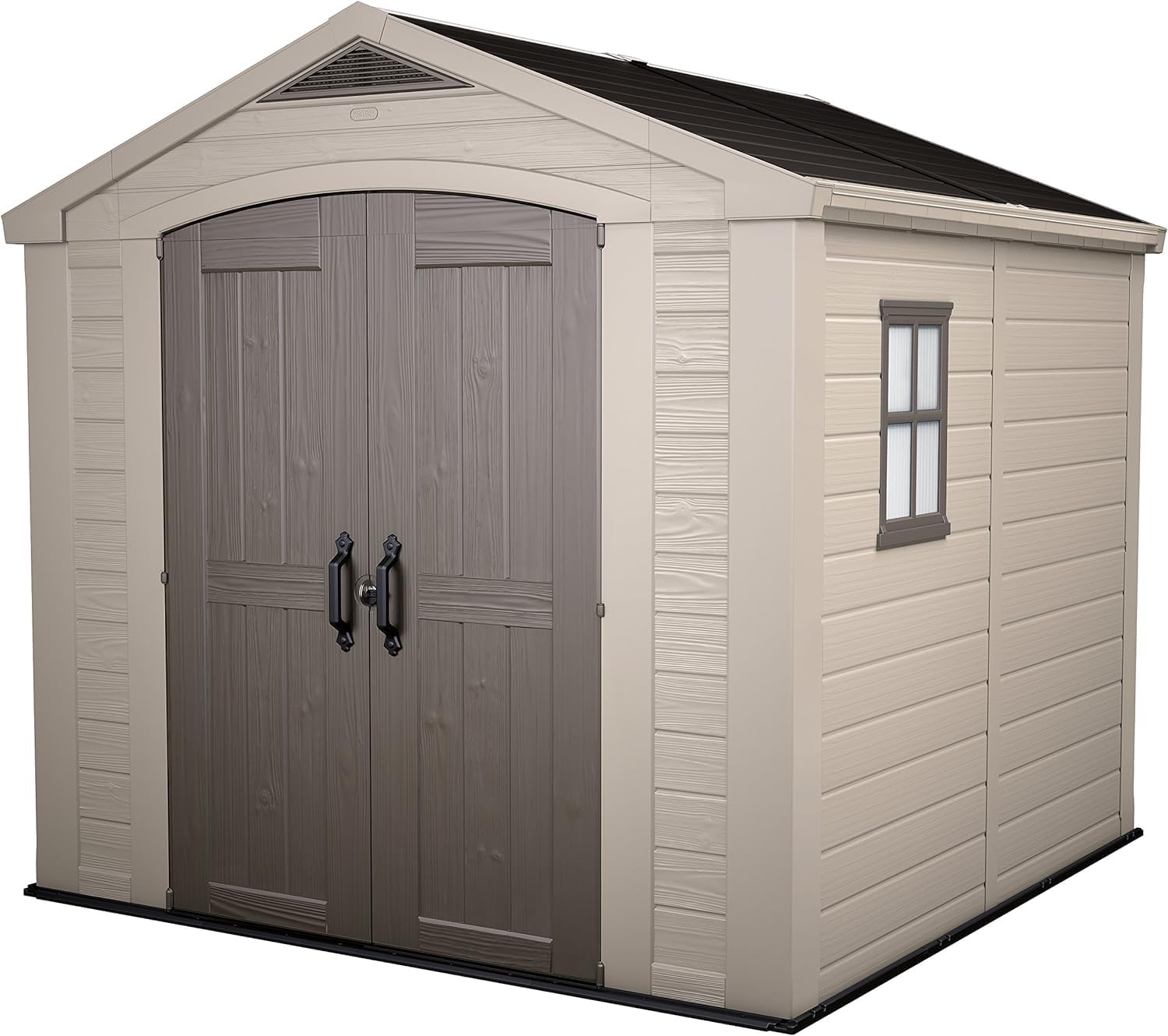 Abri de jardin FACTOR 88 - 6,3m2 beige et marron 