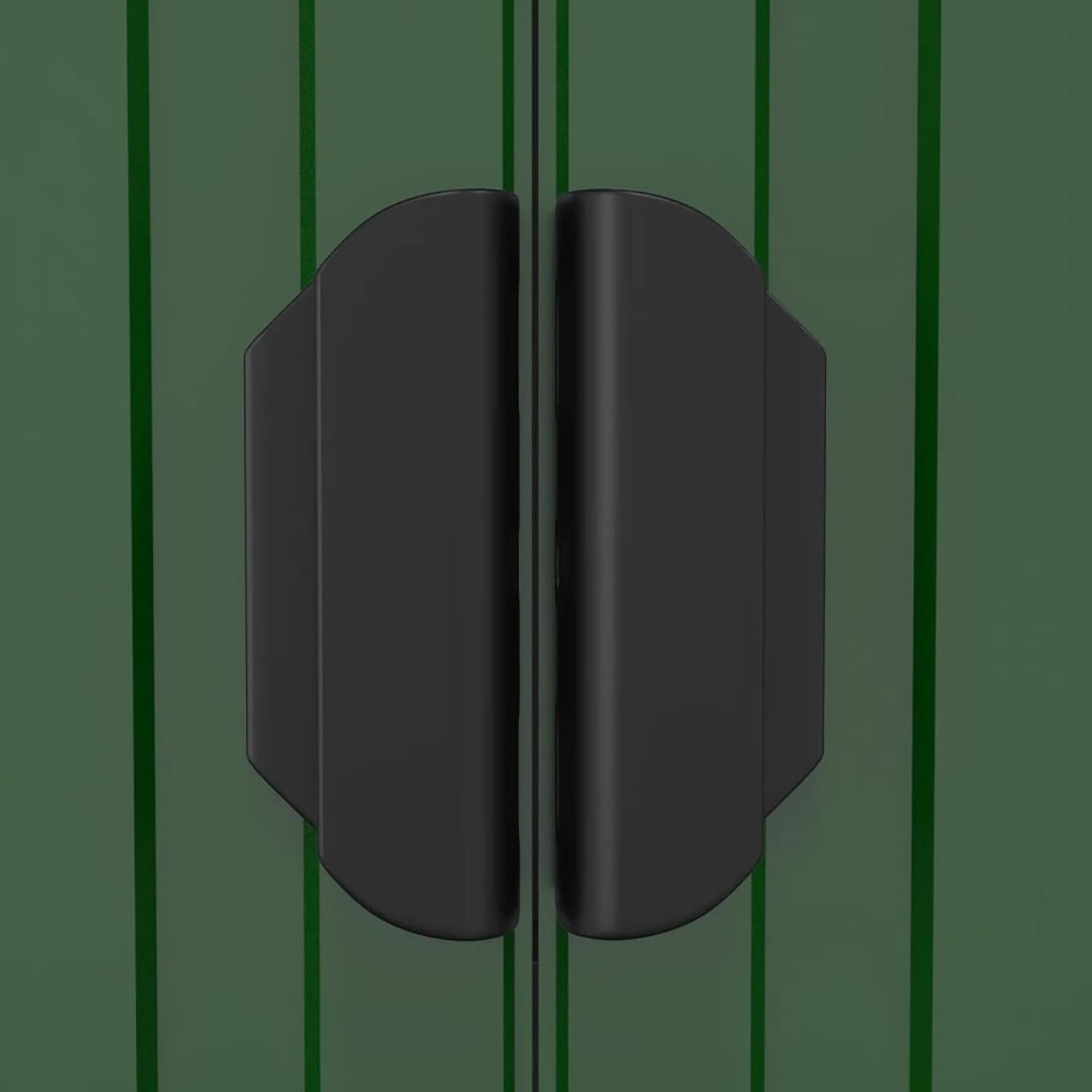 Abri de jardin extérieur en acier galvanisé vert 192 x 440 x 223 cm