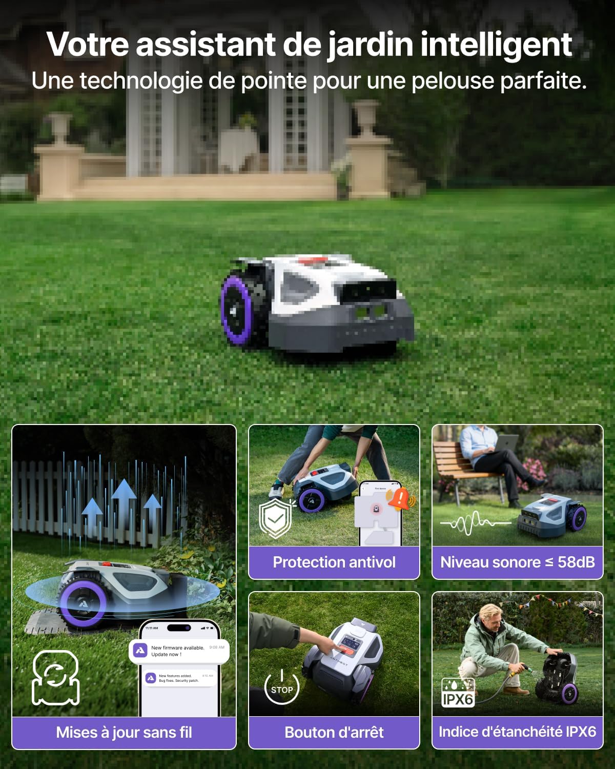 ANTHBOT - M5 - 500-700㎡, 150㎡/h - Cartographie, IA, 4G, M5