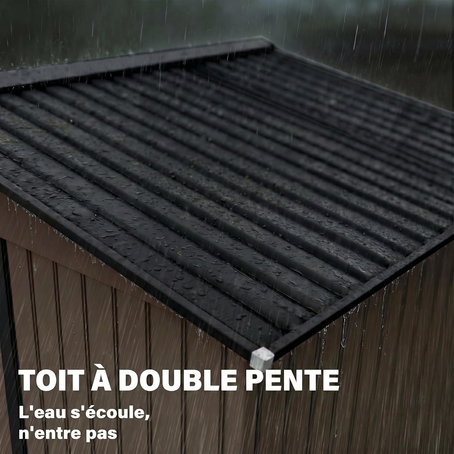 Outsunny - Abri de jardin en acier galvanisé XXL - 5,4 m² avec fondation, 277x195x192cm, portes coulissantes verrouillab
