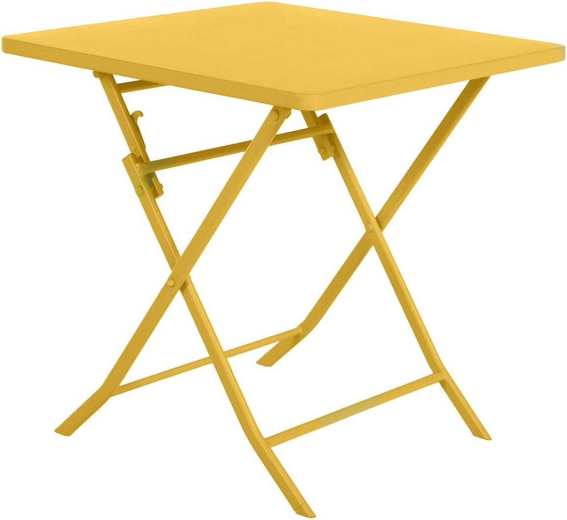 Hespéride - Greensboro série - 2 places, acier renforcé, jaune - table pliante
