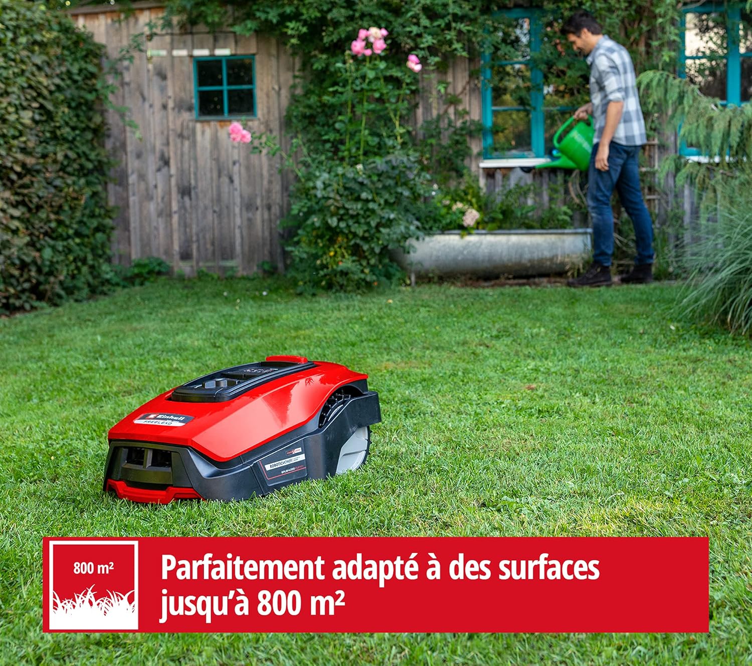 Einhell - FREELEXO série - pour 800 m² - Bluetooth, pente 35%, LCD, 800-LCD-BT