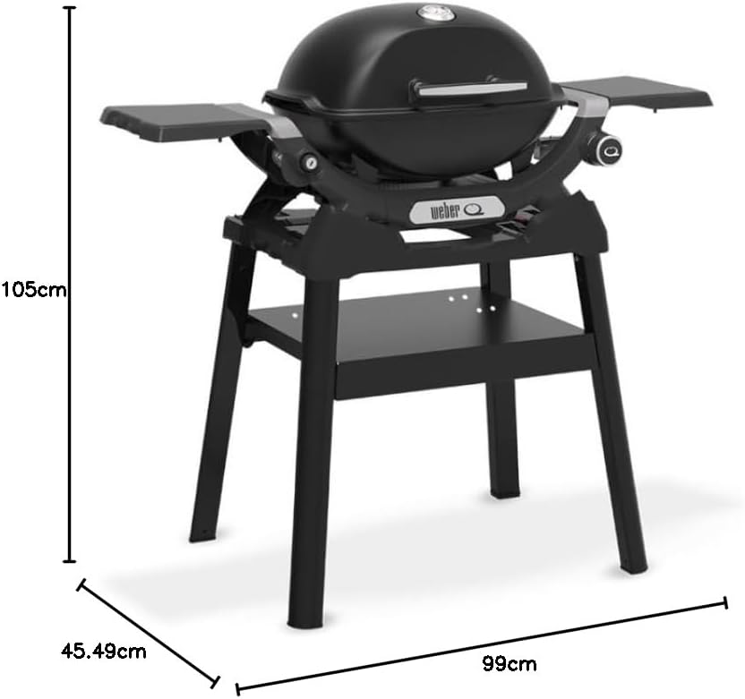 Weber - Q 1200N série - compact, gaz, pied inclus, coloris noir