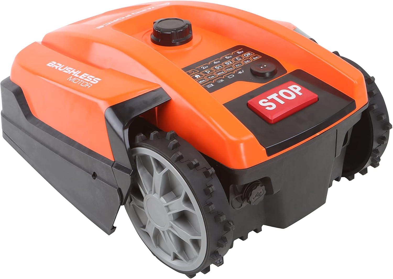 Yard Force - Robot tondeuse Classic - 500m² - Bluetooth, noir/orange