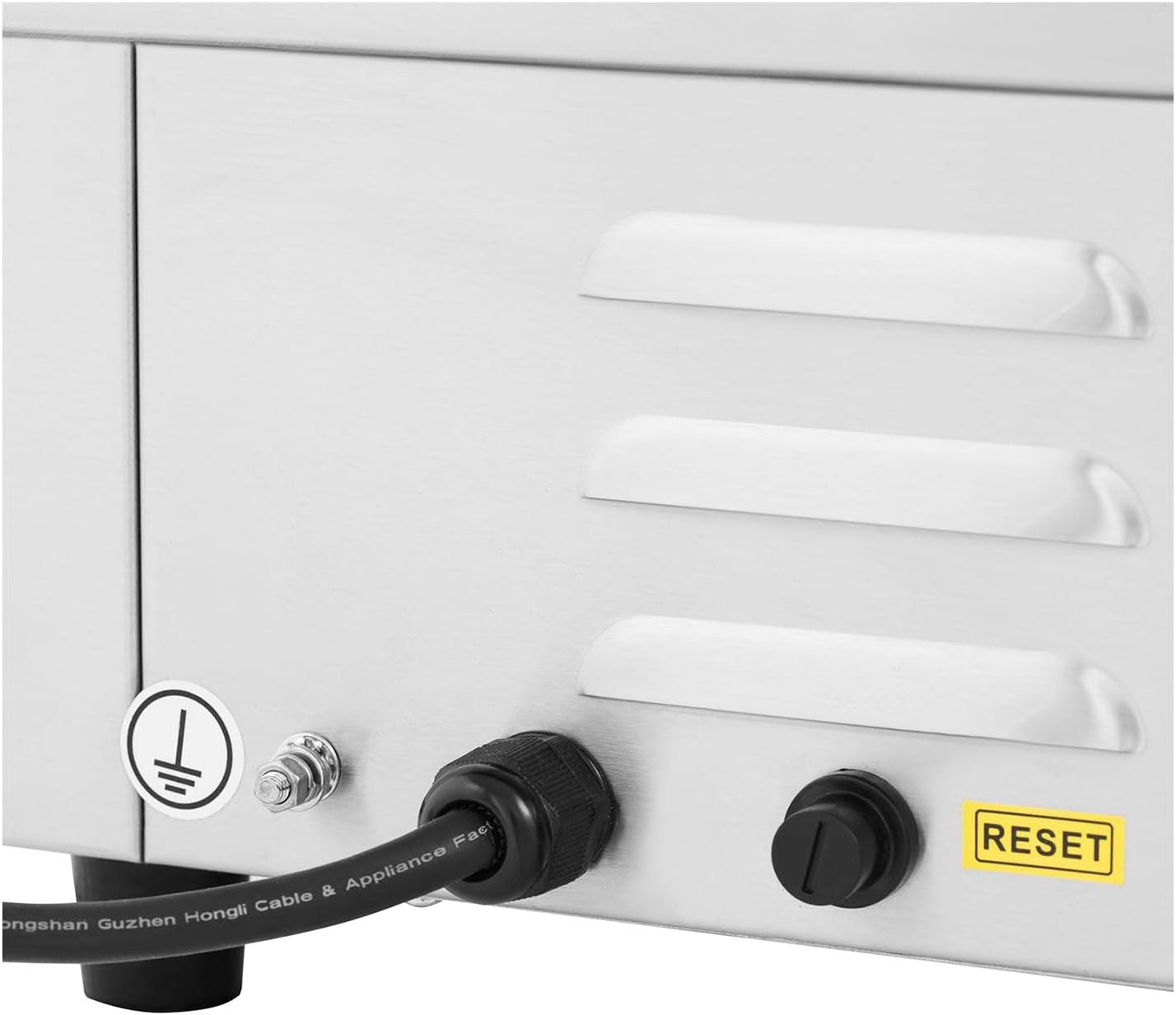 Royal Catering - Plancha Électrique Lisse Inox 55x35 cm 3000W Restaurant