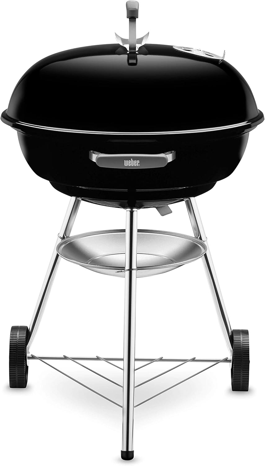 Weber - Compact Kettle - 57 cm - barbecue charbon, acier émaillé, récupérateur cendres