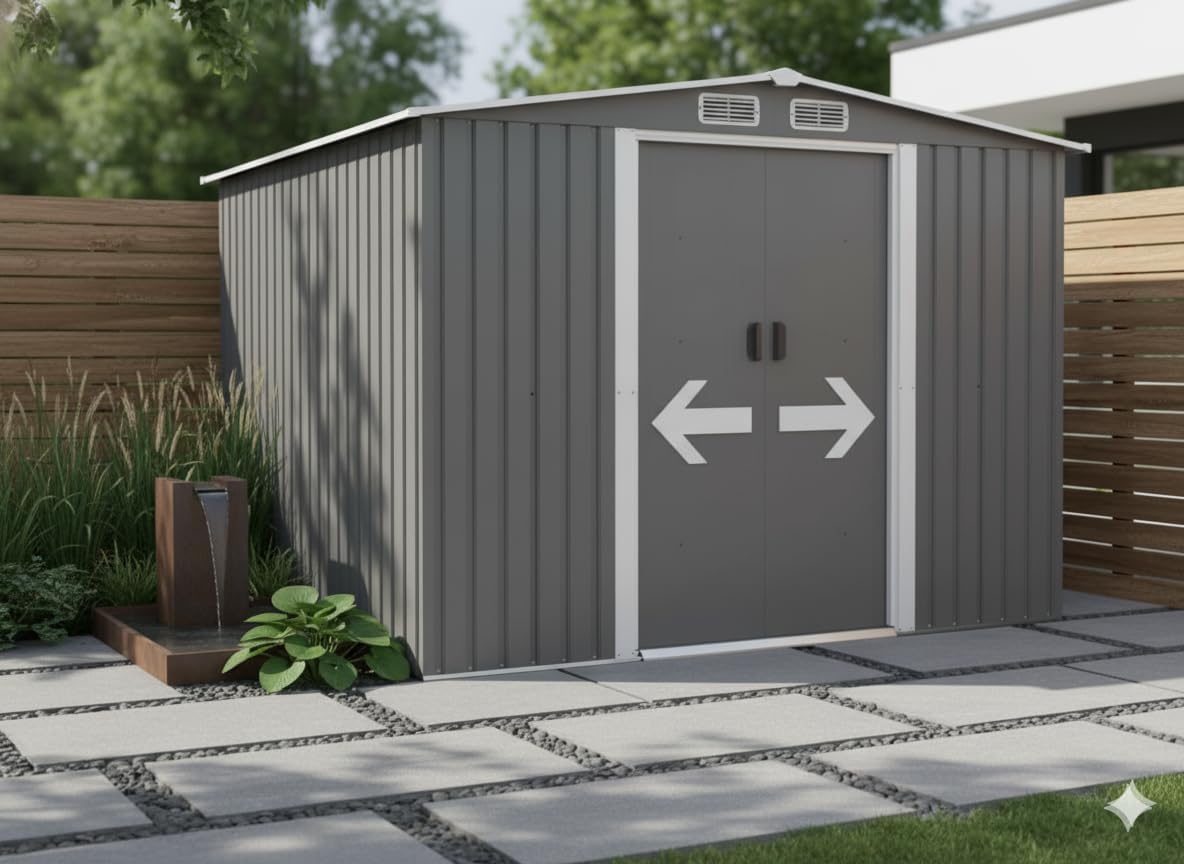 CONCEPT USINE - Jura - 6.66 m² - Abri métal robuste rangement jardin