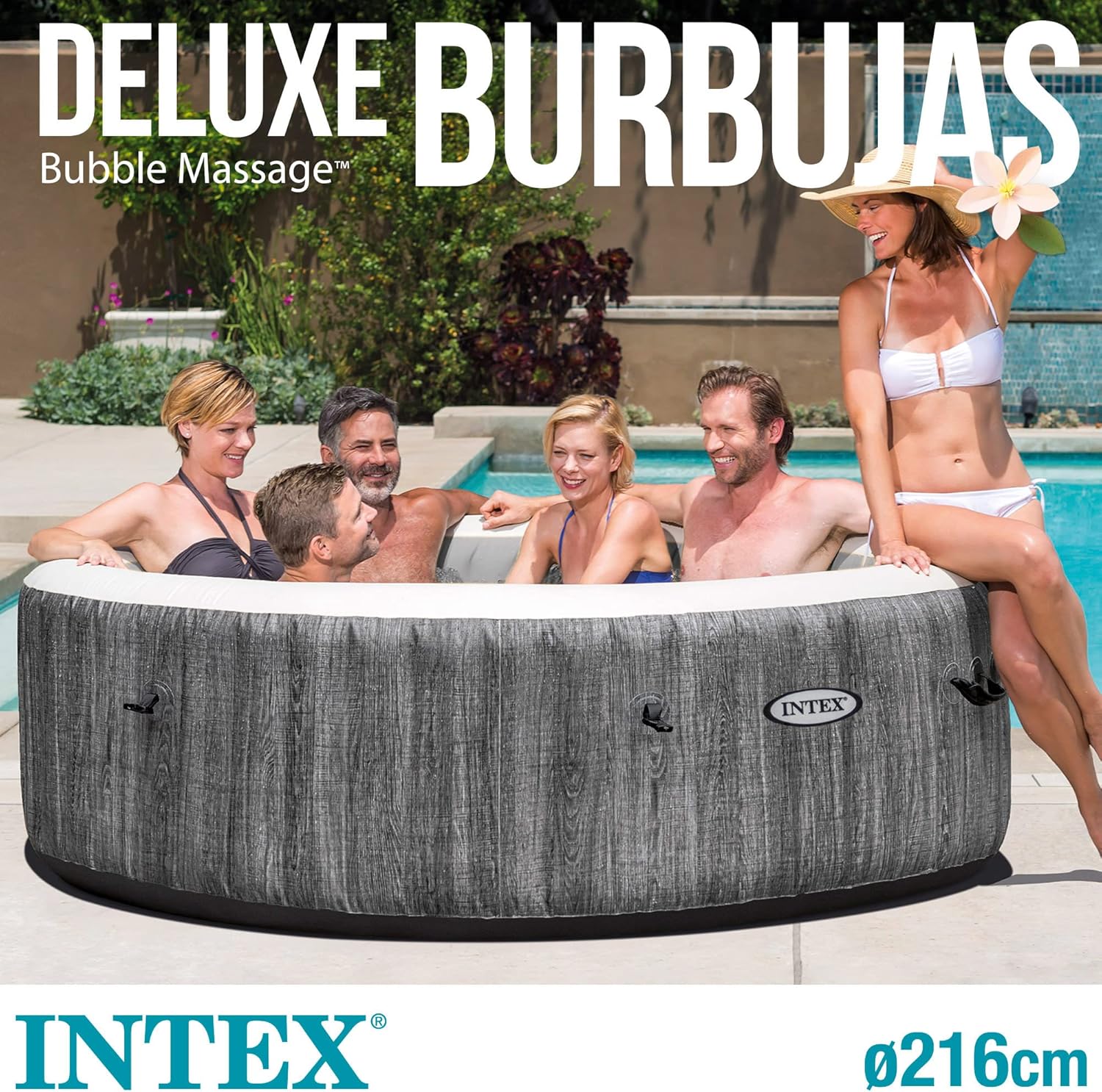 Intex - Pure Spa Baltik 6 places - grand spa gonflable - 28442EX