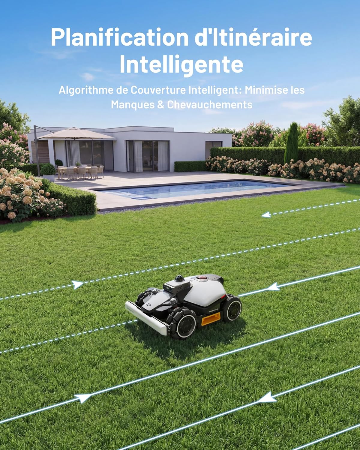 Mammotion - Luba Mini 2 AWD - 1500m² - LiDAR, double caméra IA, DropMow, 80% pente - LUBA Mini 2 AWD 1500